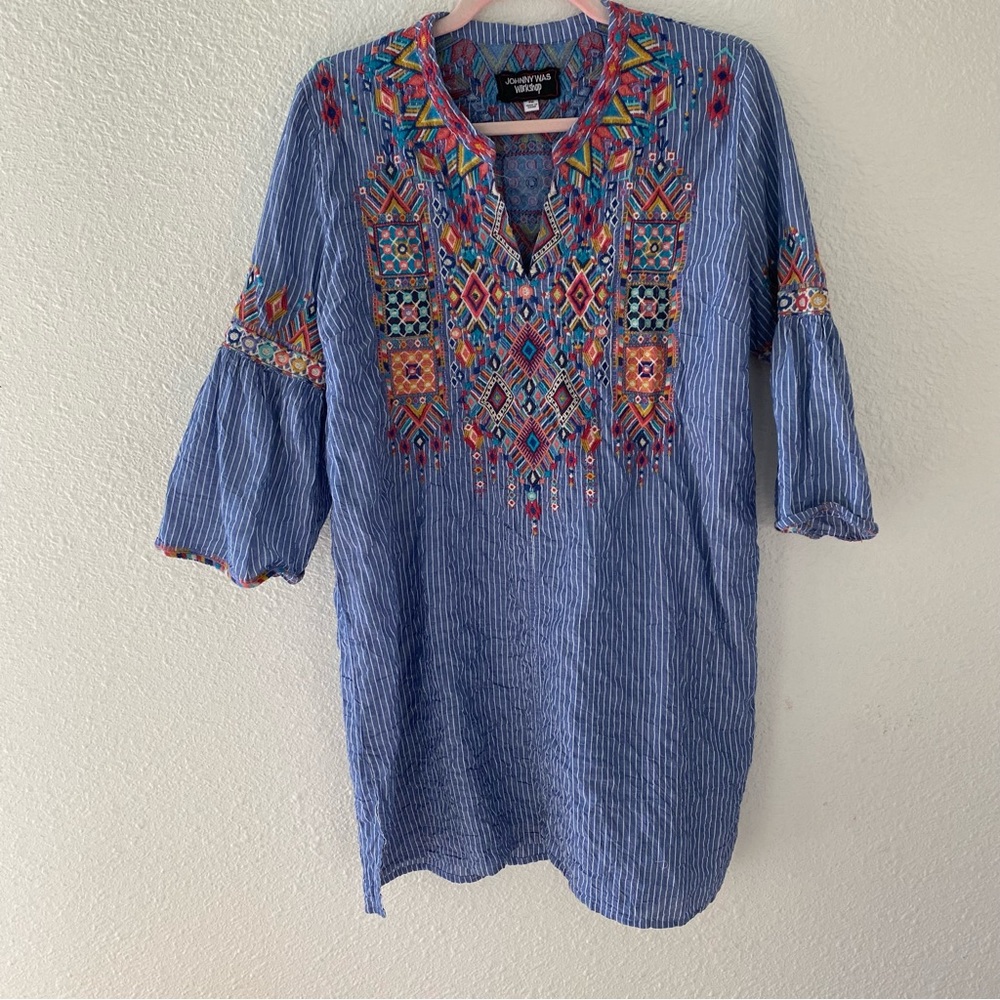 Johnny Was embroidered tunic